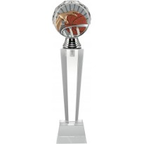 Trofeo cristallo basket pallacanestro cm 30,5