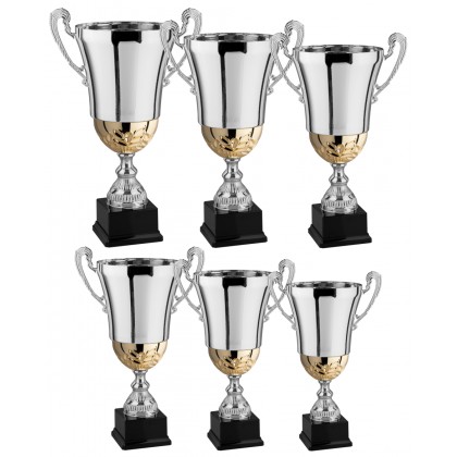 cod. 2.499 - Serie di 6 Trofei da cm 58 a 32 Made in Italy