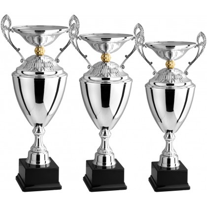 cod. 3.089 - Serie di 3 trofei cm 62-57-53 Made in Italy