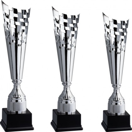 cod. 4.099 - Serie di 3 trofei cm 58-52-49 Made in Italy