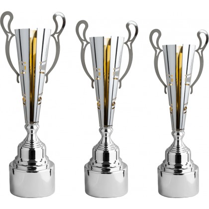 cod. 4.139 - Serie di 3 trofei cm 67-62-60 Made in Italy