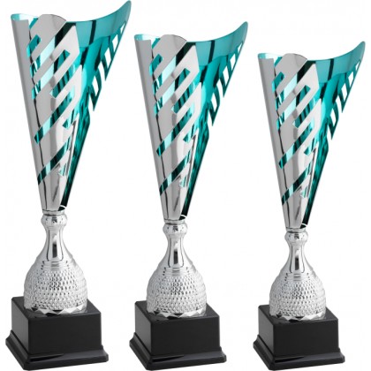 cod. 4.509 - Serie di 3 trofei cm 49-45-42 Made in Italy