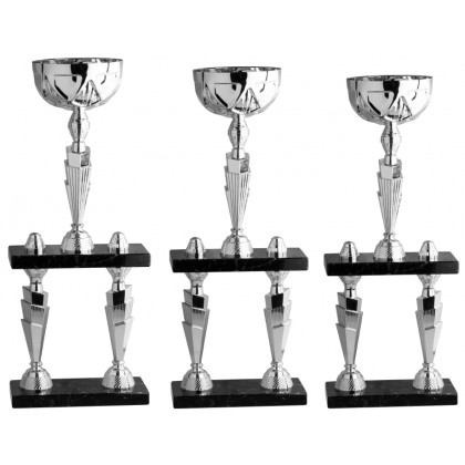cod. 5.019 - Serie di 3 trofei cm 57-54-52 Made in Italy