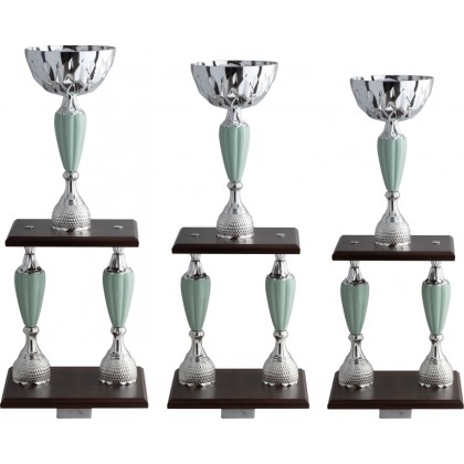 cod. 5.269 - Serie di 3 trofei cm 60-57-53 Made in Italy