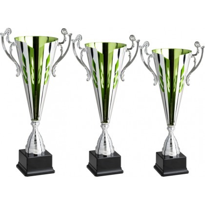 cod. 5.279 - Serie di 3 trofei cm 50-45-40 Made in Italy
