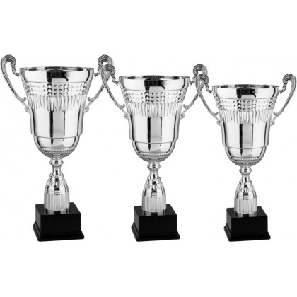 cod. 6.429 - Serie di 3 trofei cm 46-40-35 Made in Italy