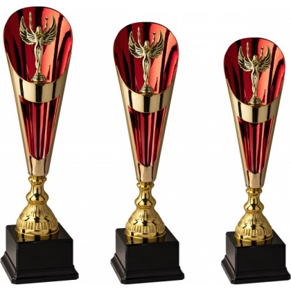 cod. 6.489 - Serie di 3 trofei cm 40-38-36 Made in Italy