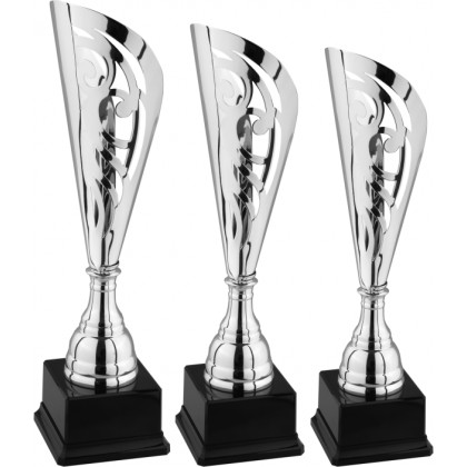cod. 6.539 - Serie di 3 trofei cm 46-43-40 Made in Italy