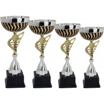 cod. 7.579 - Serie di 4 trofei cm 38-35-33-30 Made in Italy