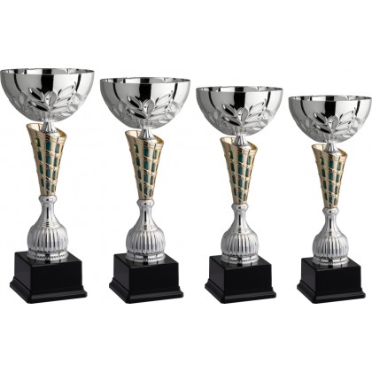 cod. 8.689S - Serie di 4 coppe cm 43-39-36-33 Made in Italy