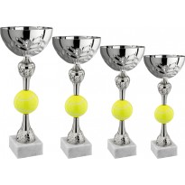 Serie di 4 coppe tennis padel cm 44-40-36-32