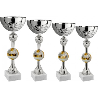 cod. 9.049SV - Serie di 4 coppe volley cm 44-40-36-32 Made in Italy