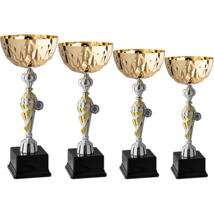 cod. 9.199G - Serie di 4 coppe cm 43-39-36-34 Made in Italy