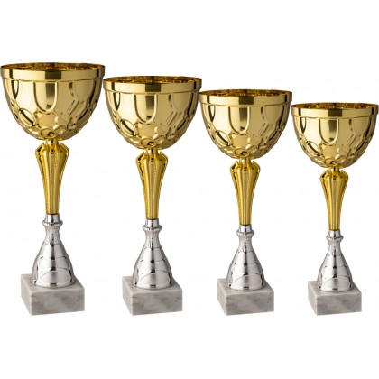 cod. 9.229G - Serie di 4 coppe cm 43-3-36-32 Made in Italy