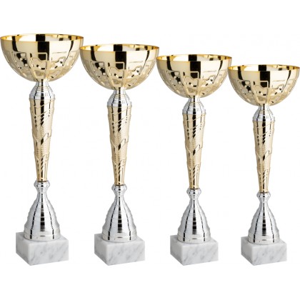 cod. 10.039G - Serie di 4 coppe cm 42-39-37-34 Made in Italy