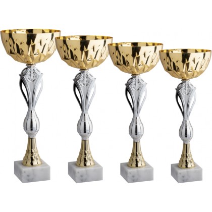 cod. 10.059G - Serie di 4 coppe cm 43-40-38-35 Made in Italy