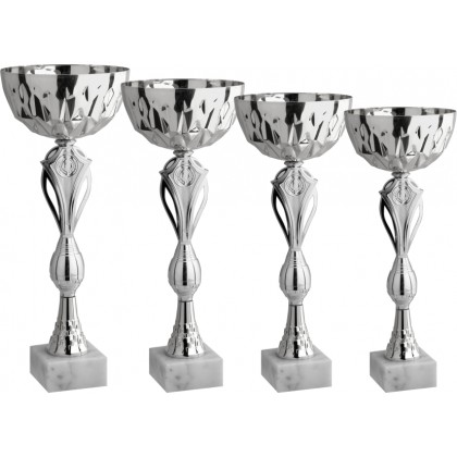 cod. 10.059S - Serie di 4 coppe cm 43-40-38-35 Made in Italy