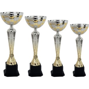 cod. 10.069 - Serie di 4 coppe cm 43-40-34-30 Made in Italy