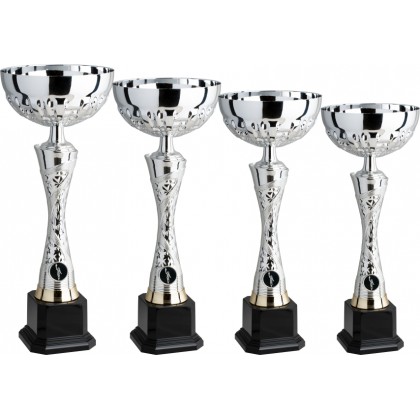 cod. 10.079 - Serie di 4 coppe cm 43-40-36-31 Made in Italy