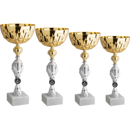 cod. 11.009G - Serie di 4 coppe cm 38-36-35-33 Made in Italy