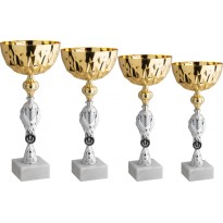 cod. 11.009G - Serie di 4 coppe cm 38-36-35-33 Made in Italy