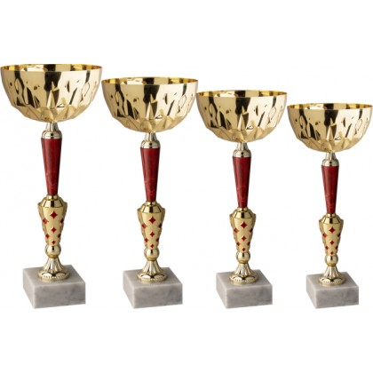 cod. 11.159G - Serie di 4 coppe cm 41-38-34-32 Made in Italy