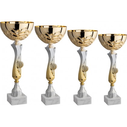 cod. 11.549G - Serie di 4 coppe cm 42-40-38-36 Made in Italy