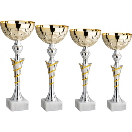 cod. 11.579G - Serie di 4 coppe cm 40-36-32-29 Made in Italy