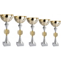 Serie di 5 coppe cm 37-33-30-27-25