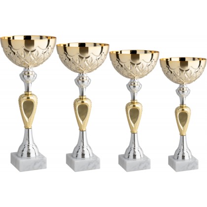 cod. 12.059G - Serie di 4 coppe cm 39 Made in Italy