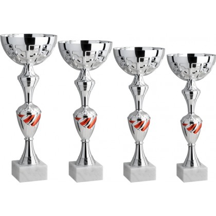 cod. 12.069R - Serie di 4 coppe cm 39-36-33-28 Made in Italy