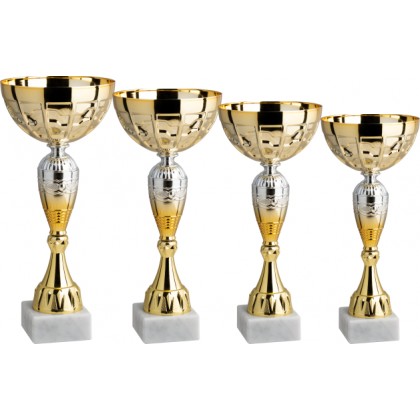 cod. 12.099G - Serie di 4 coppe cm 30-27-25-23 Made in Italy