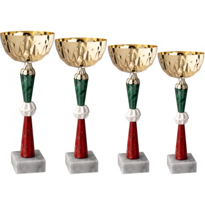 cod. 12.259G - Serie di 4 coppe cm 33-31-27-25 - f5 Made in Italy