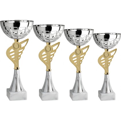 cod. 12.329S - Serie di 4 coppe cm 32-28-26-24 Made in Italy