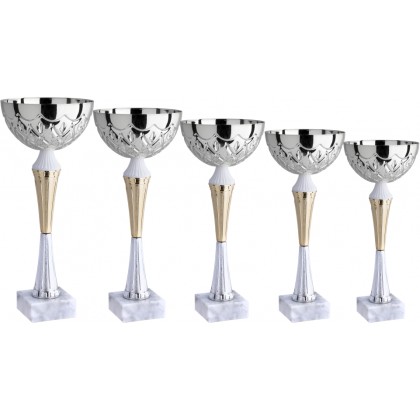 cod. 13.049S - Serie di 5 coppe cm 35-33-30-27-25 f5 Made in Italy