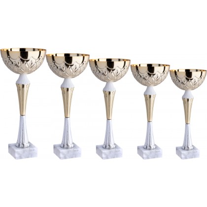 cod. 13.049G.6 - Serie di 5 coppe cm 35-33-30-27-25 m6 Made in Italy