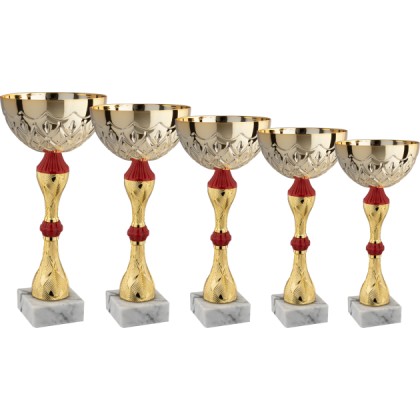 cod. 13.249G.6 - Serie di 5 coppe cm 33-30-28-25-22 m6 Made in Italy