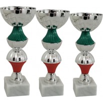 cod. 13.419S - Serie di 3 coppe cm 21-20-19 f5 Made in Italy