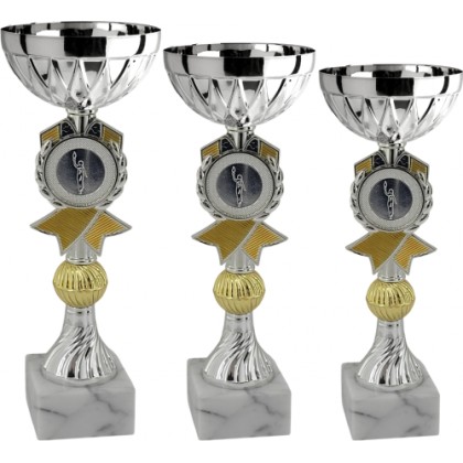 cod. 13.429S - Serie di 3 coppe cm 24-22-20 f5 Made in Italy