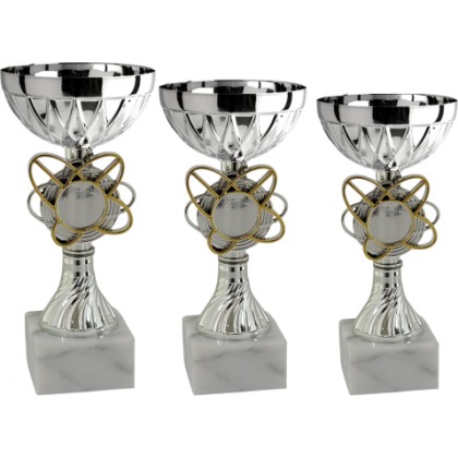 cod. 13.449 - Serie di 3 coppe cm 19-17-15 f5 Made in Italy