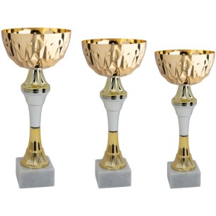 cod. 13.599G - Serie di 3 coppe cm 26-23-21 f5 Made in Italy