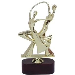 cod. 16.047A - Trofeo ballo coppia cm 24