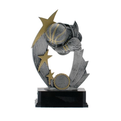 cod. 16.465A - Trofeo basket cm 18