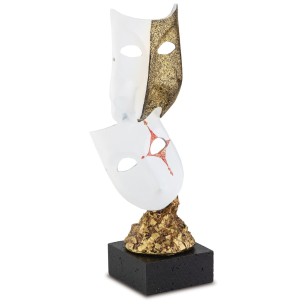 cod. 17.242B - Trofeo maschere cm 24