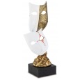 cod. 17.242B - Trofeo maschere cm 24