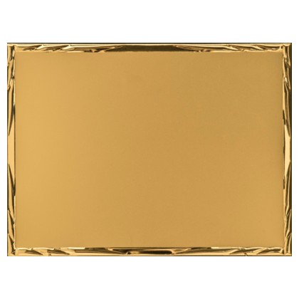 cod. 19.00.23G.10 - Conf. 10 Targhe all. oro cm 23x18 Made in Italy
