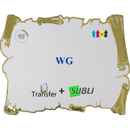 cod. 19.08.14WG.10 - Conf. 10 Targhe alluminio cm 14x10 Made in Italy