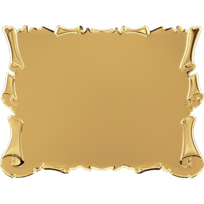 cod. 19.14.23G - Targa alluminio 23x18 Made in Italy