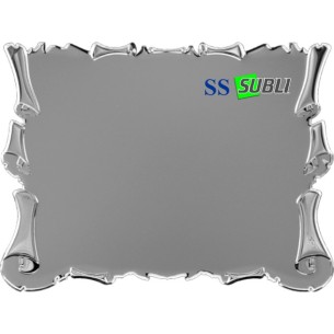 cod. 19.14.20SS - Targa alluminio 20x15 Made in Italy