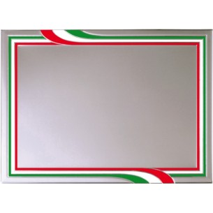 cod. 19.16.18 - Targa alluminio cm 18X13 Made in Italy